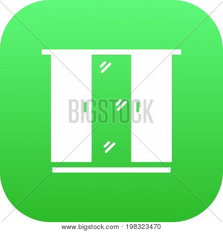 Vector Cupboard Element In Trendy Style.  Isolated Closet Icon Symbol On Clean Background.