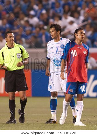 CARSON, CA. - 3 lipca: Złoty Puchar Concacaf piłka nożna mecz, Costa Rica vs. El Salvador w domu Depot C
