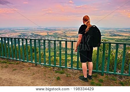 Lovos, Czech Republic - July 05, 2017: Author Of This Photography Is Looking For Lovosice City In To