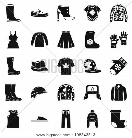 Purchase of accessories icons set. Simple set of 25 purchase of accessories vector icons for web isolated on white background