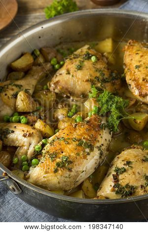 Homemade Baked Chicken Vesuvio