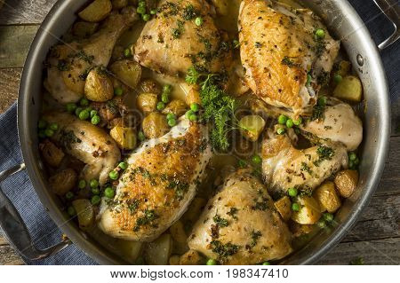 Homemade Baked Chicken Vesuvio