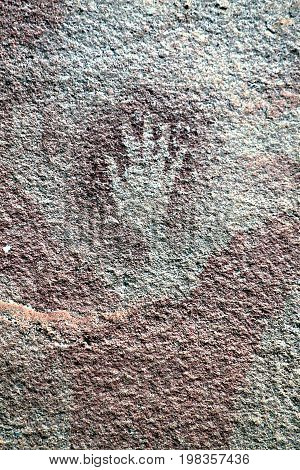 Ancient Paintings.Phatam National Park, Ubon rachathani, Thailand.
