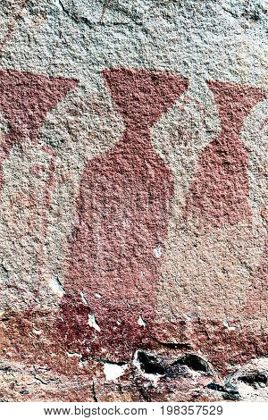 Ancient Paintings.Phatam National Park, Ubon Rachathani, Thailand.