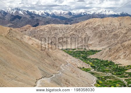 Landscape aroung Lake Pangong (Pangong Tso) in Ladakh, India