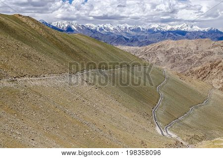 Landscape aroung Lake Pangong (Pangong Tso) in Ladakh, India
