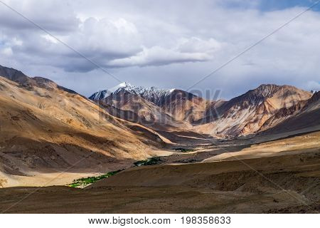 Landscape around Lake Pangong (Pangong Tso) in Ladakh, India