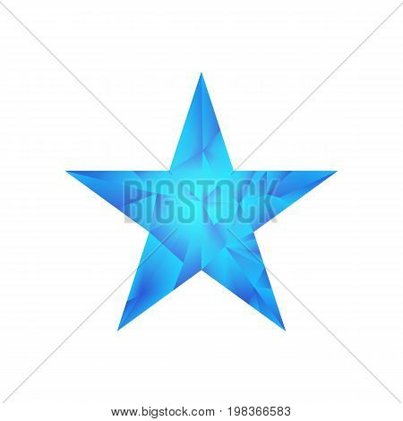 Polygonal Star Vector Background