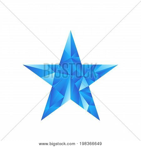 Polygonal Star Vector Background