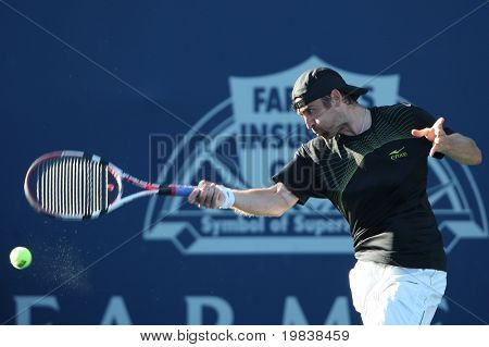 LOS ANGELES, CA. - 29 lipca: Benjamin Becker Niemiec (na zdjęciu) i [WC] James Blake USA gry