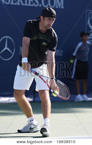 LOS ANGELES, CA. - 29 lipca: Benjamin Becker Niemiec (na zdjęciu) i [WC] James Blake USA gry