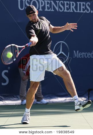 LOS ANGELES, CA. - 29 lipca: Benjamin Becker Niemiec (na zdjęciu) i [WC] James Blake USA gry