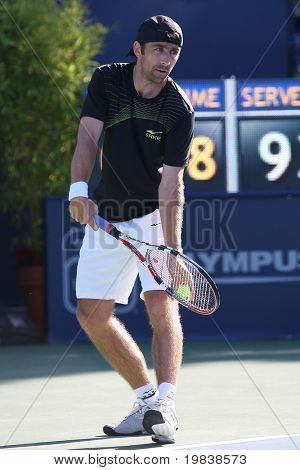 LOS ANGELES, CA. - 29 lipca: Benjamin Becker Niemiec (na zdjęciu) i [WC] James Blake USA gry