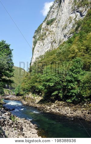 Canyon of river Vrbas in Bosnia and Herzegovina