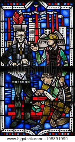 Stained Glass In Worms - Nuclear Energy