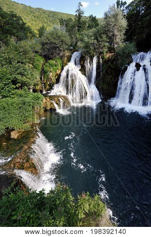 Waterfalls in Kulen Vakuf, Bosnia and Herzegovina