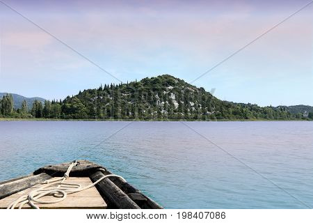 boating on the Bacina lakes in Croatia