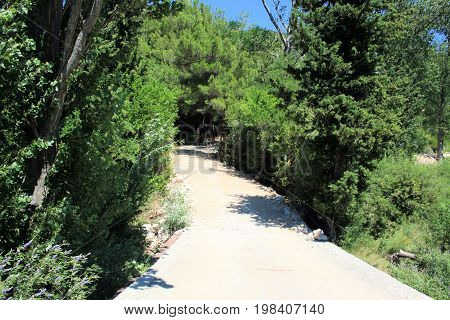 hiking near the Bacina lakes in Croatia