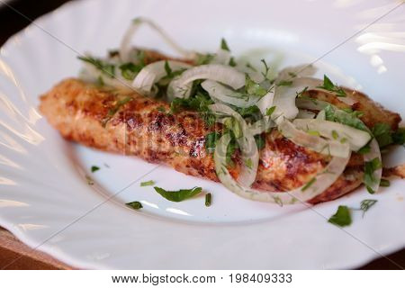 Lyulya-kebab With Onions