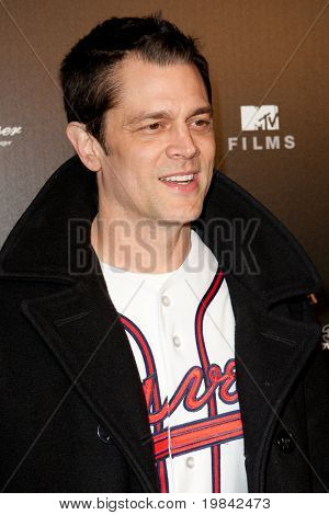 LOS ANGELES, CA. - 7. maaliskuuta: Johnny Knoxville saapuu Paramount Studios juhlia release-o