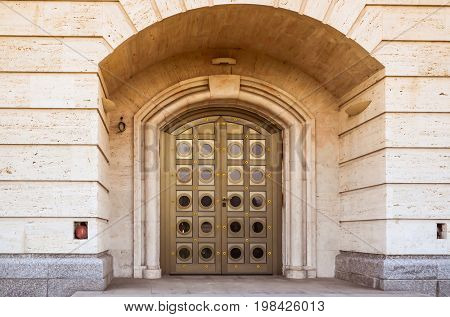 ancient door of the churc
