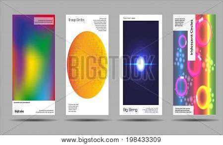Artistic covers design. Creative fluid colors backgrounds. Trendy design. Eps10 vector