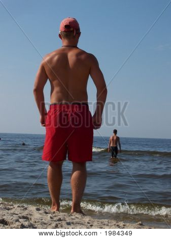 Lifeguard On The Beach