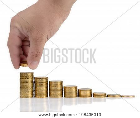 Money and financial concepts. Money earned by hand