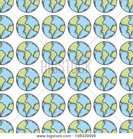 global earth planet and geography ubication background vector illustration