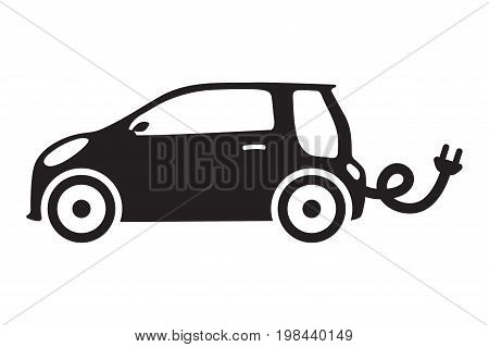 Car Ecology Isolated Vehicle Green Concept Icon Elictric Vector Auto