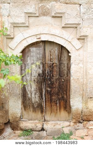 Wooden Door Of An Turkish Traditional House