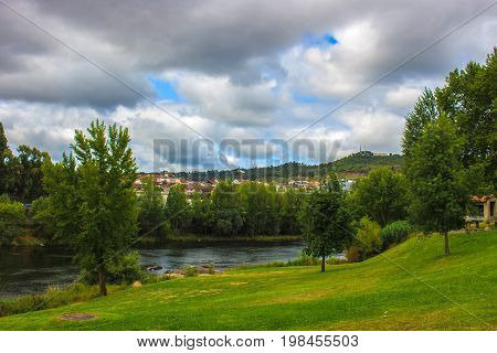 River Minho. Ourense city, Galicia, Spain. Picture taken - 29 july 2017.