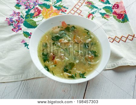 German Soup With Potatoes And Bacon