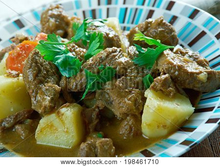 Czech beef goulash . close up close up meal