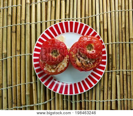 Middle East   Tomato Stuffed