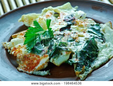 Turkish Omelette With Beetroot