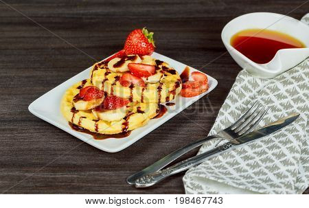 Waffles With Berry Fruit