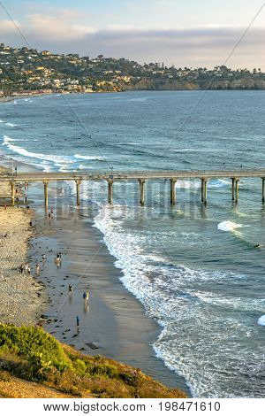 Sunset At The Pier In California