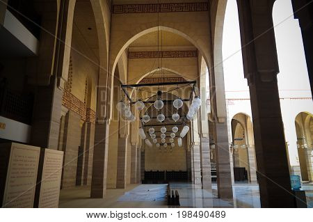 Interior view to Al Fateh Mosque - 02-05-2015 Abu-Dhabi UAE