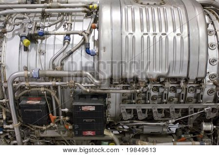 Vintage military jet engine