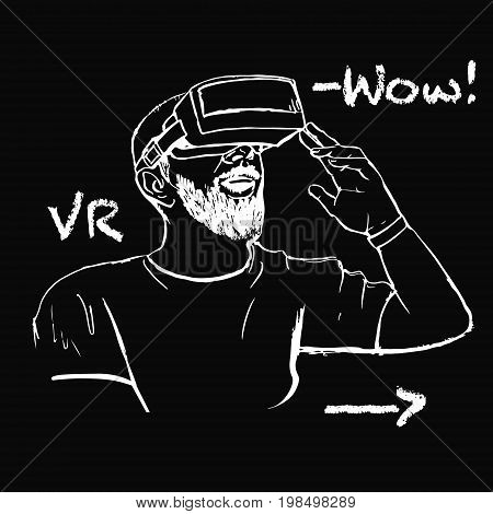 Man In Vr Glasses