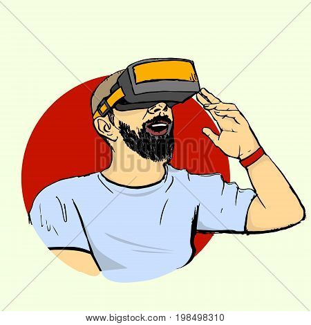 Man In Vr Glasses