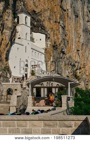 Ostrog Monastery In Montenegro