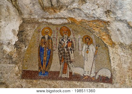 Mosaics In Ostrog Monastery