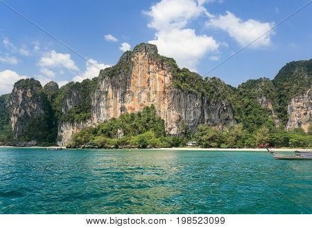 Tonsai Beach at Railay near Ao Nang ,Krabi Thailand .