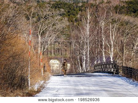 Mountain Scenery In Nikko, Japan