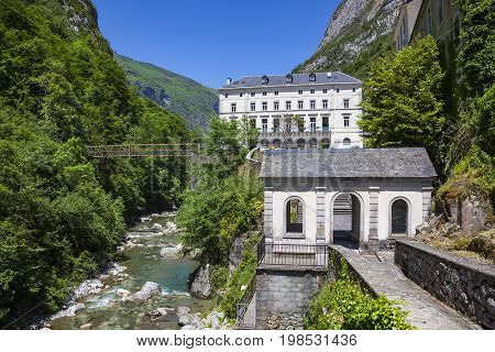 Eaux-Chaudes is a spa in the valley of the Gave d'Ossau in the French Pyrenees.
