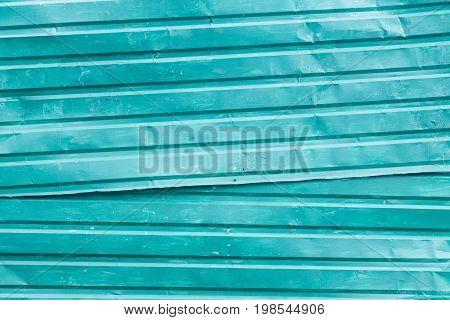 Aliminium texture design green close up abstract background.