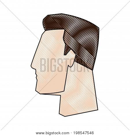 business man side view office worker manager vector illustration
