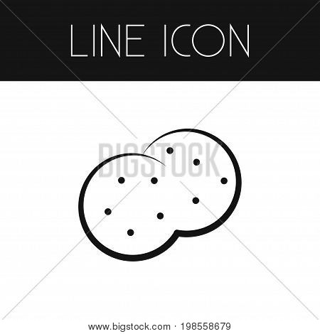 French Fries Vector Element Can Be Used For Chips, French, Fries Design Concept.  Isolated Chips Outline.